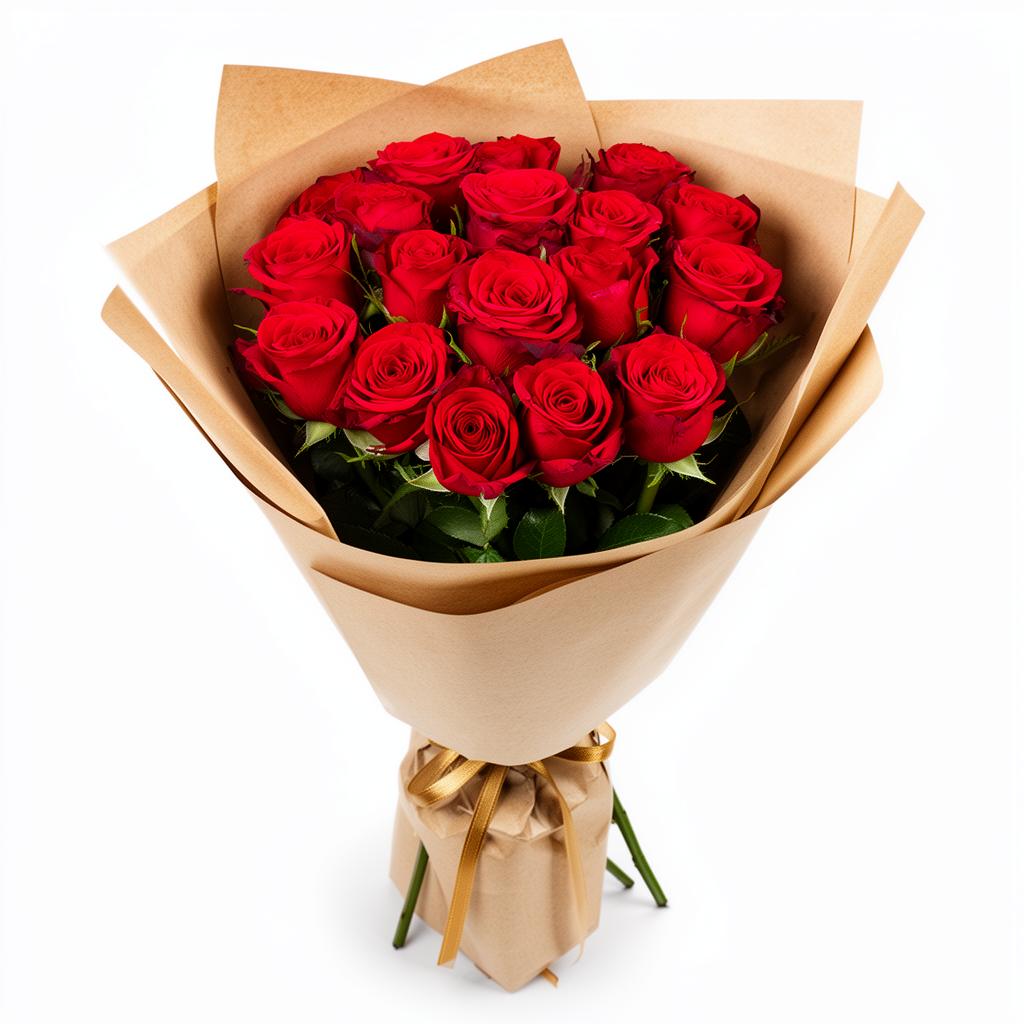 Buquê de Rosas Spray Vermelhas no Kraft